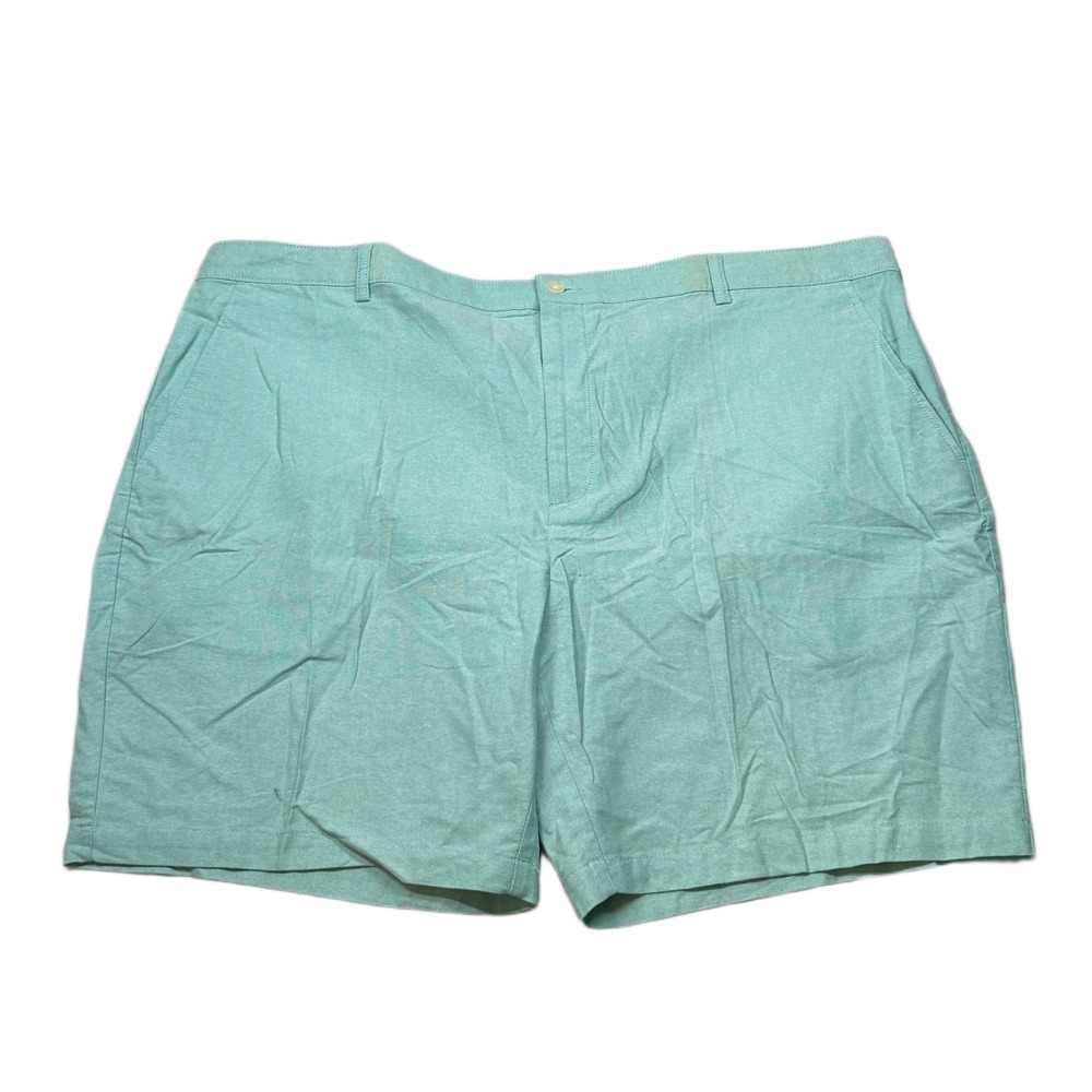 Jos A Bank Cool Cotton Shorts Mens 48 Mint Green Flat Front Casual NEW